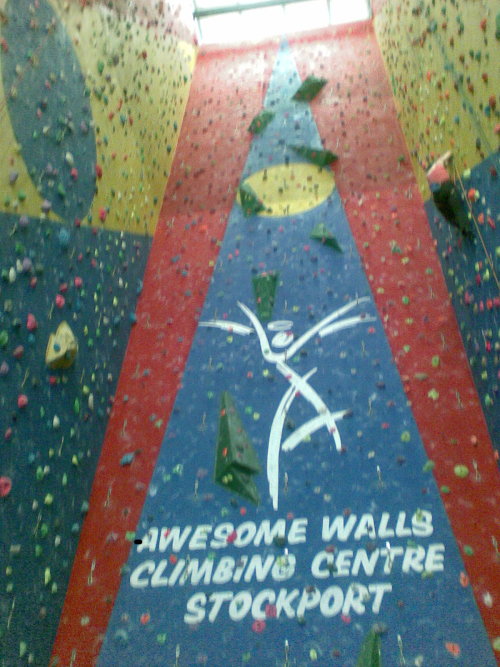 Highest climbing wall in England?