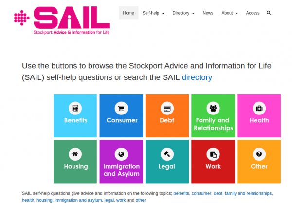 SAIL - Stockport Advice & Information for Life